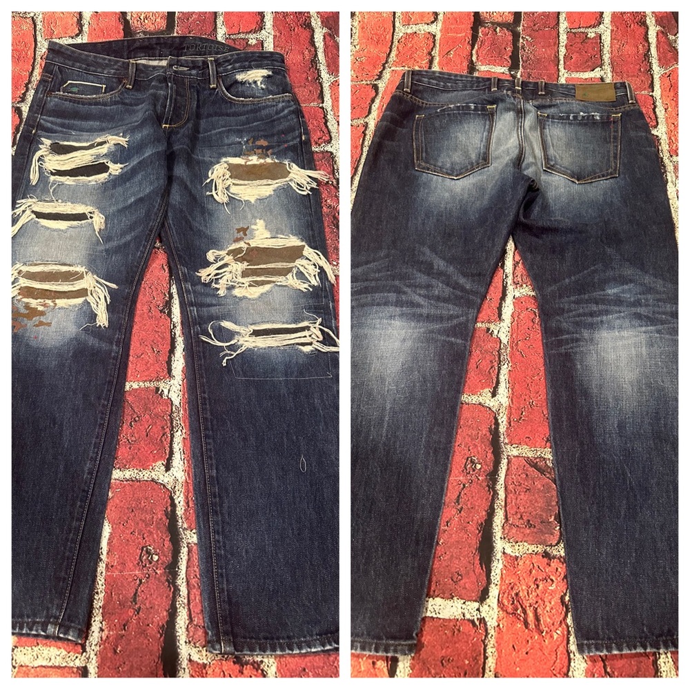 Tortoise denim wiser wash jeans size 28
Inseam 27
Made in USA
100% Cotton